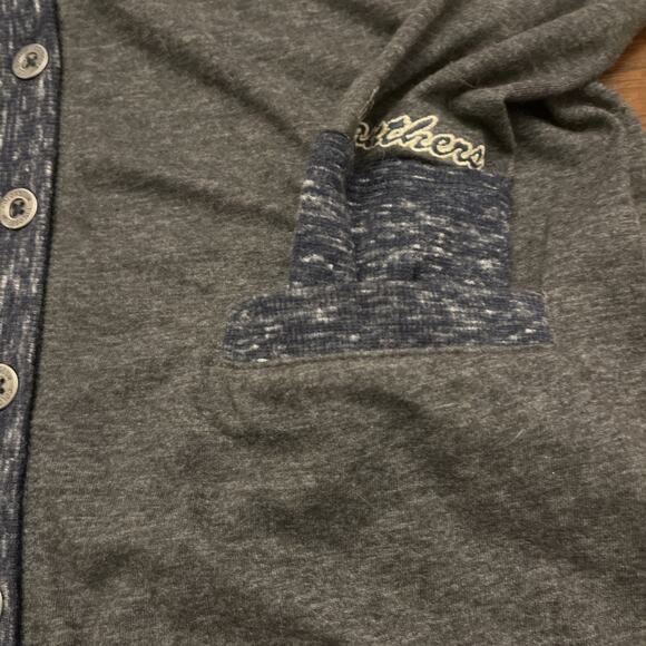 Colosseum Univ Of Pittsburgh Panthers Wmn Sz M Gray & Blue Lightweight Cardigan - Picture 9 of 11